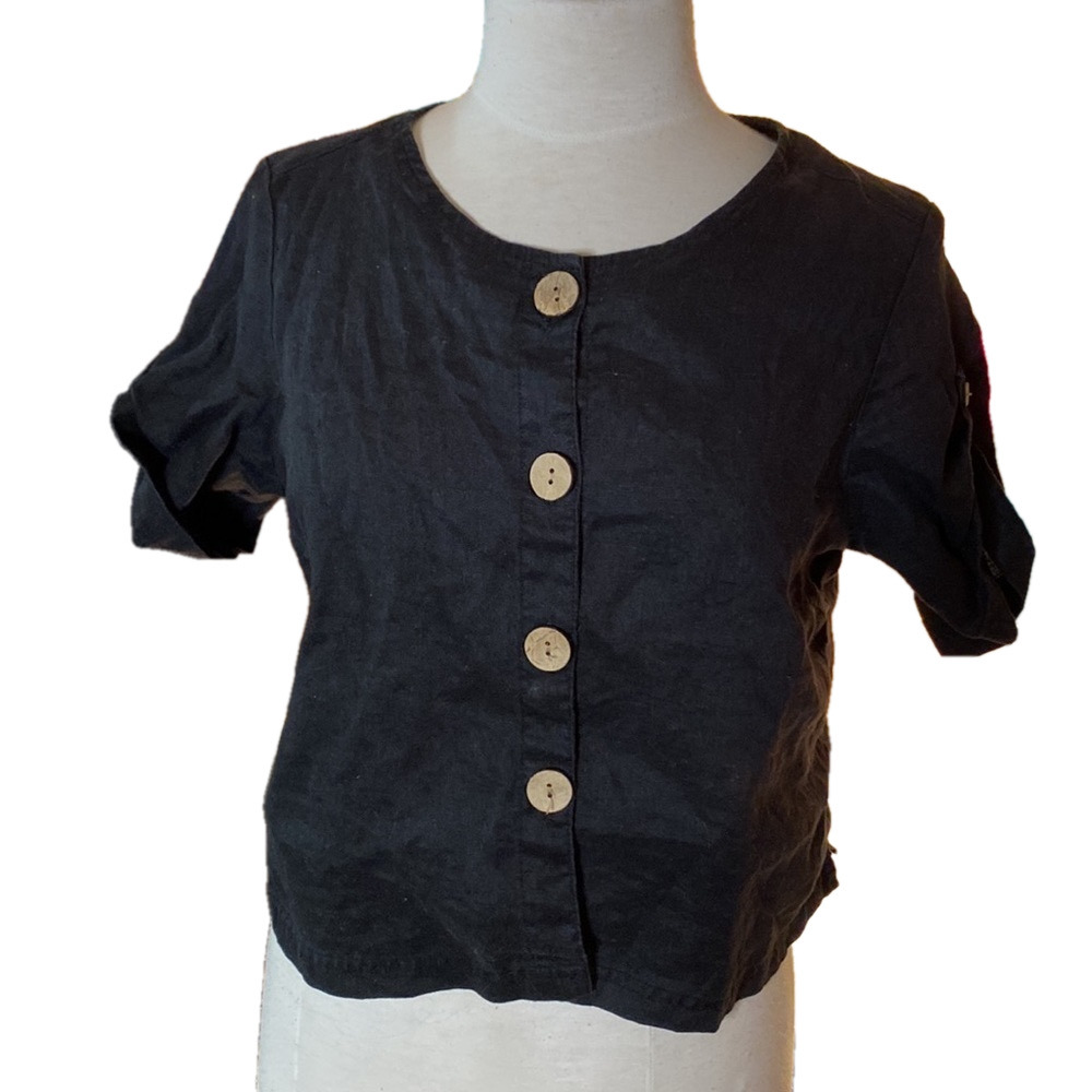 🌹Blu No. 9🌹 100% Linen Top